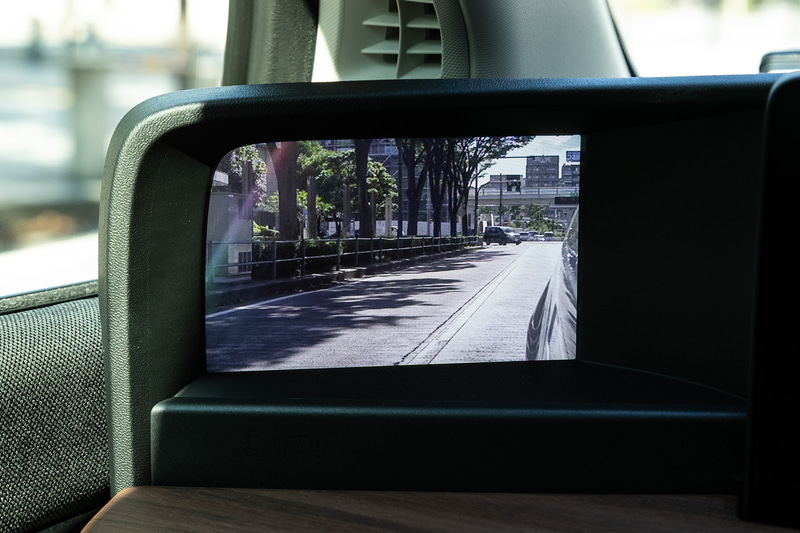 170万画素のカメラを採用したサイドカメラミラー