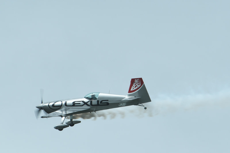 1コーナー側からのデモフライト