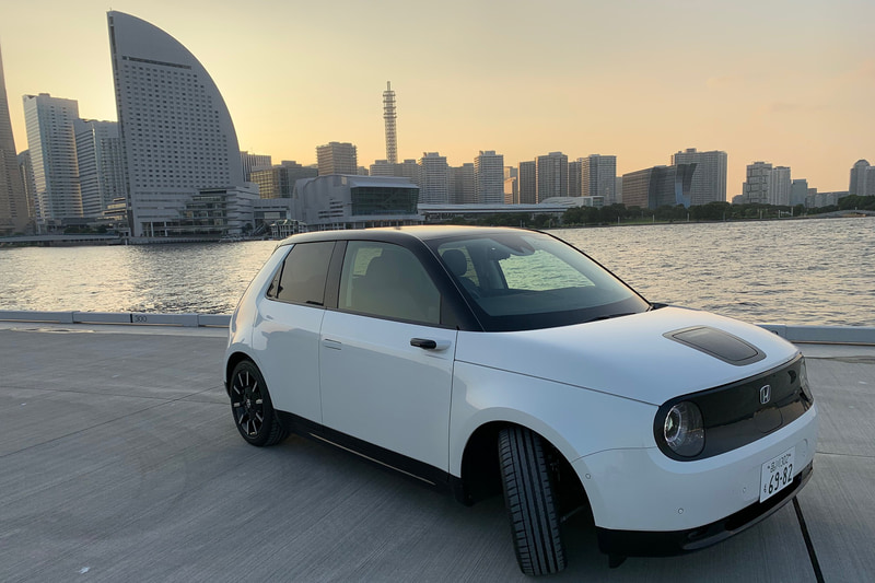 Honda eに乗ってきた。こんなに切れるフロントタイヤ、驚異的です