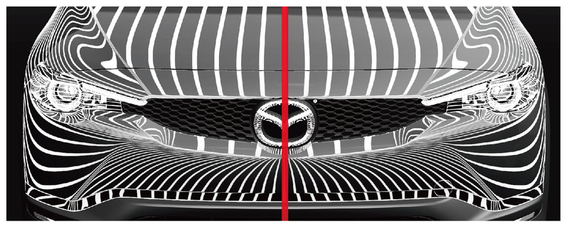 フロントまわりでは他のマツダ車で採用しているシグネチャーウイングをあえて廃止