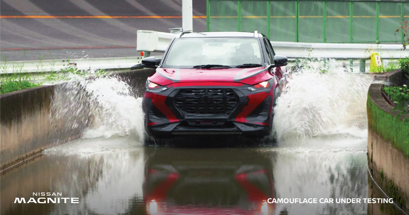 栃木試験場でテストされるコンパクトSUV「マグナイト」