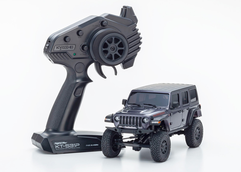 ミニッツ4×4 レディセット ジープ ラングラー アンリミテッド ルビコン グラナイトクリスタルメタリック No.32521GM