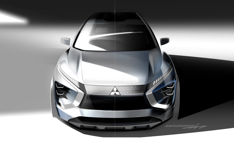 新型エクリプス クロスのデザインスケッチ