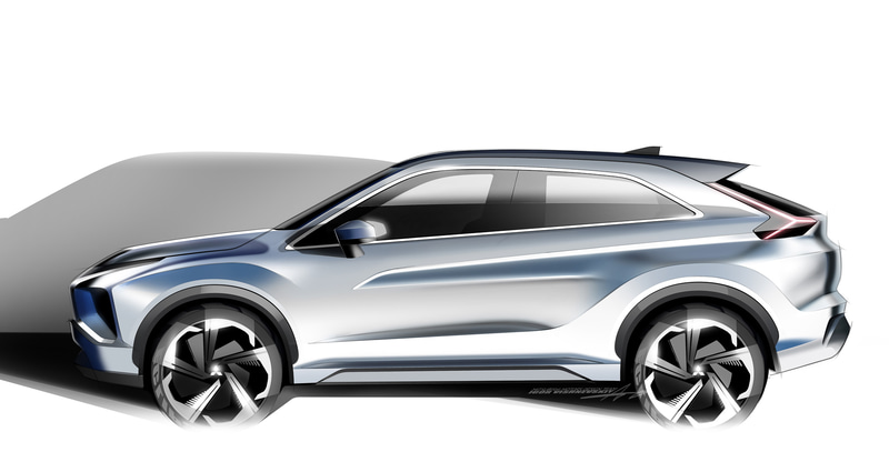 新型エクリプス クロスのデザインスケッチ