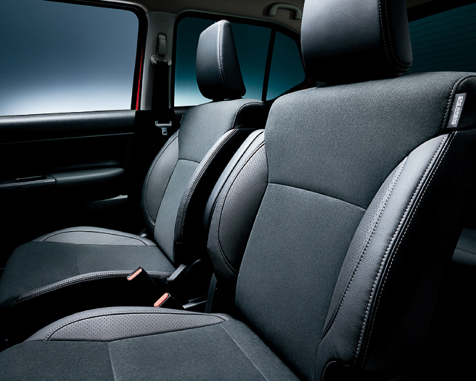 ラックススェード＆レザー調（シルバーステッチ）シート表皮