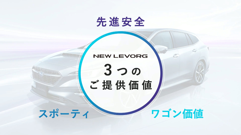 新型レヴォーグの3つの価値