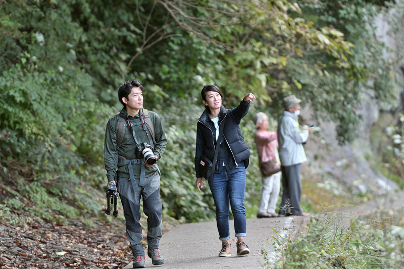 続いて国指定天然記念物の名勝「吹割の滝」へ移動。今浦さんが実際に撮影した作品は文末でご紹介しますのでお楽しみに