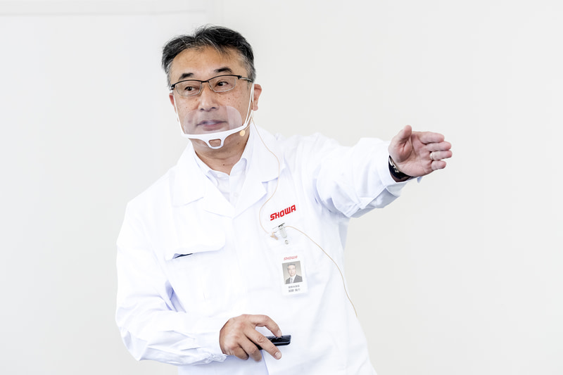 ショーワの技術全体について解説していただいた株式会社ショーワ 取締役 専務執行役員 開発本部長 関野陽介氏