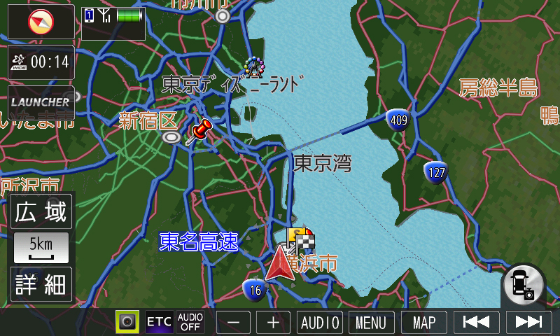5kmスケール