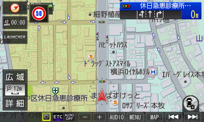 ゾーン30は網掛けで範囲を表示