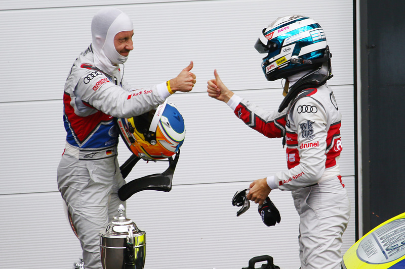 2位に入ったマイク・ロッケンフェラー（左）とレネ・ラスト（右）