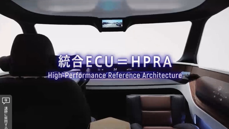 アルプスアルパインが開発している統合ECU＝HPRA