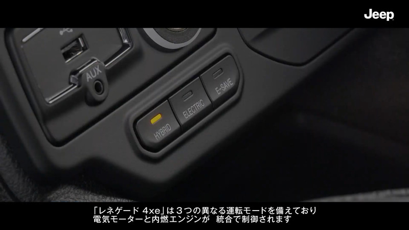 3種類の走行モードを用意