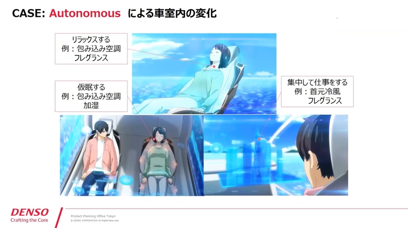 CASE：Autonomousによる車室内の変化