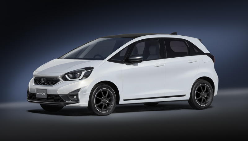 南波氏が「バランスよく仕上がった」と話す開発中のFIT Modulo Xの専用ホイール。写真は2020年の東京オートサロンで展示されたもの