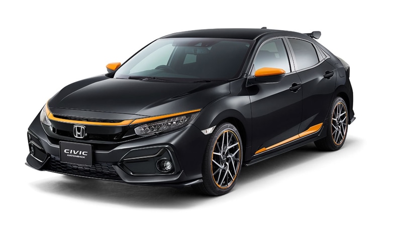 オレンジ塗装のホイールはエキサイトスポーティパッケージとして提供される