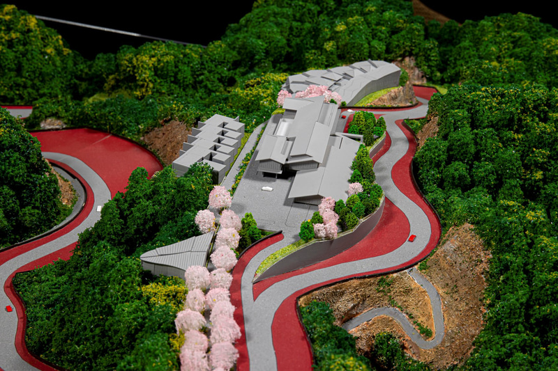 ジオラマ細部（クラブハウスエリアの全体俯瞰）