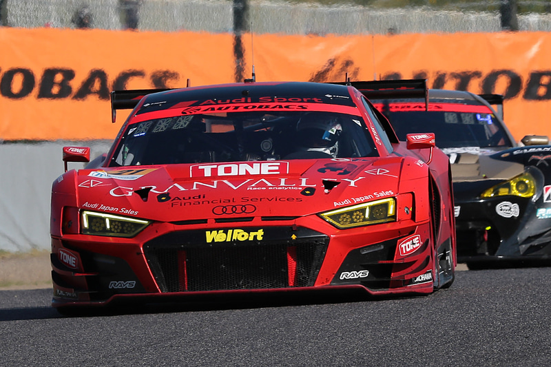 GT300クラスを優勝した21号車 Hitotsuyama Audi R8 LMS（川端伸太朗/近藤翼組、YH）