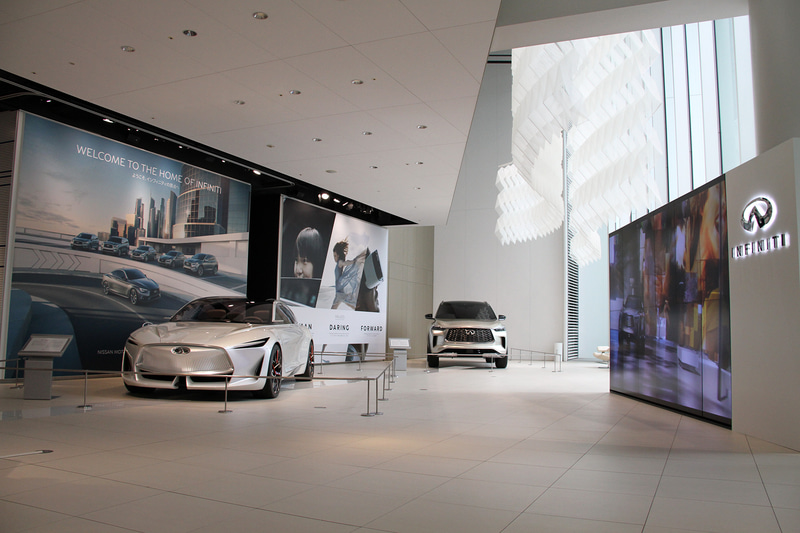 日産グローバル本社ギャラリーにオープンした「インフィニティラウンジ」