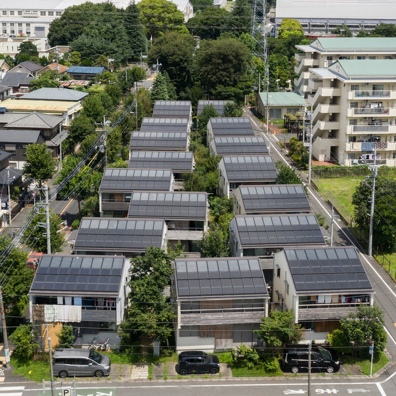住宅街区「ソーラータウン府中」：有限会社野沢正光建築工房（東京都）、相羽建設株式会社（東京都）