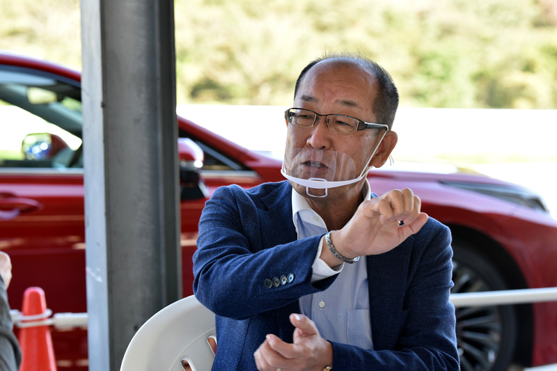 新型ミライのハンドリングなどについて語るチーフエンジニア 田中義和氏