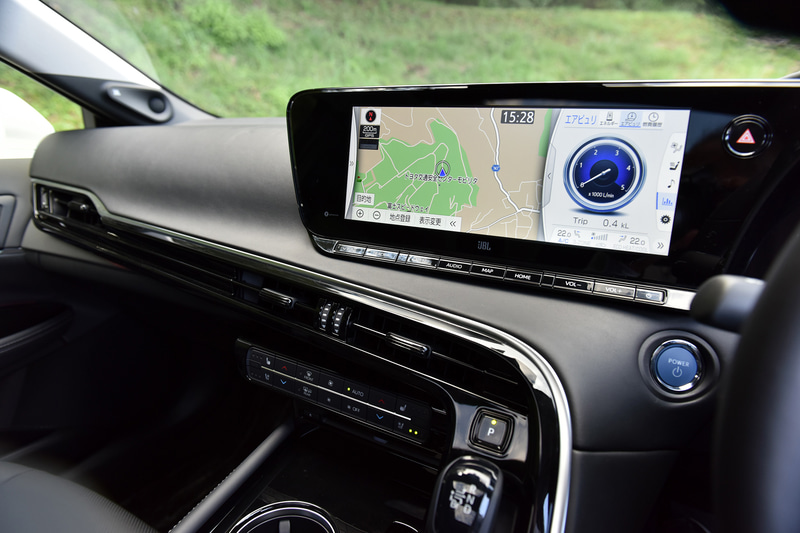 12.3インチの大型センターディスプレイ