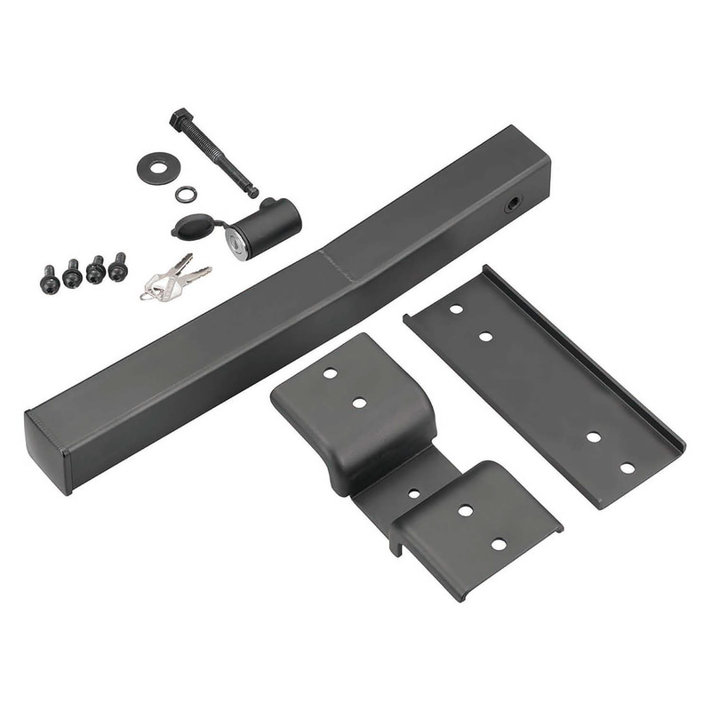 ヒッチキャリアとして使用する際に必要になるIOP57「INA530用ヒッチフレーム」：12,000円。サイズ：H87/W220/D471、発売日10月30日