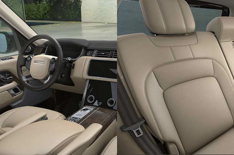 ボディカラー「ポルトフィーノブルー」のインテリアはアーモンドシート