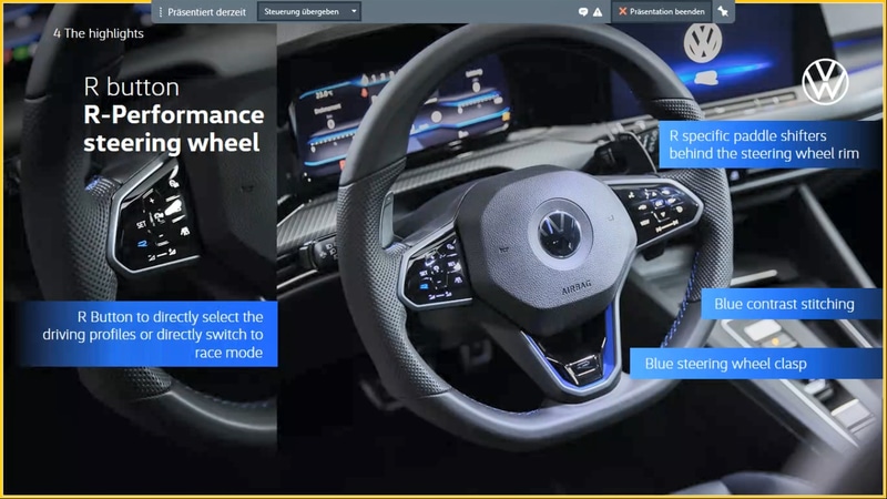 インテリアではスポーツシートが備わるほか、新たに「デジタルコックピットプロ」と呼ばれる液晶メーターを採用