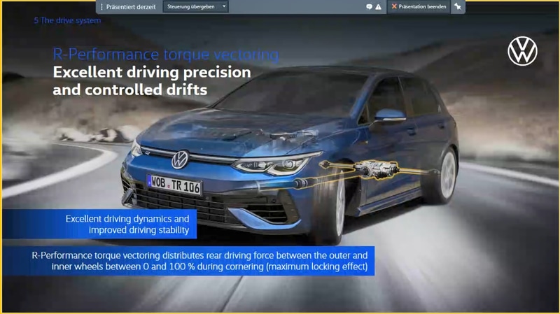新型ゴルフベースのフラグシップモデル「ゴルフ R」