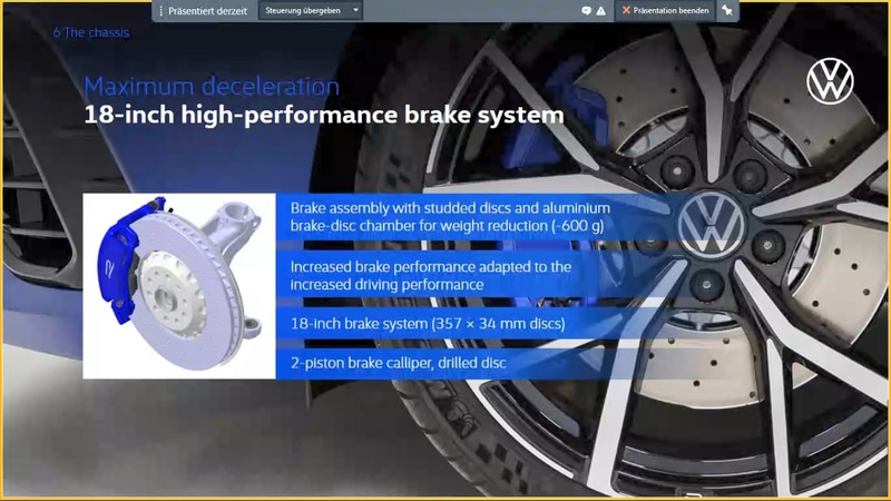 新型ゴルフ Rではオプションで「R-Performanceパッケージ」を用意し、同パッケージを選択するとドライブモードに「ニュルブルクリンクモード」「ドリフトモード」が追加される