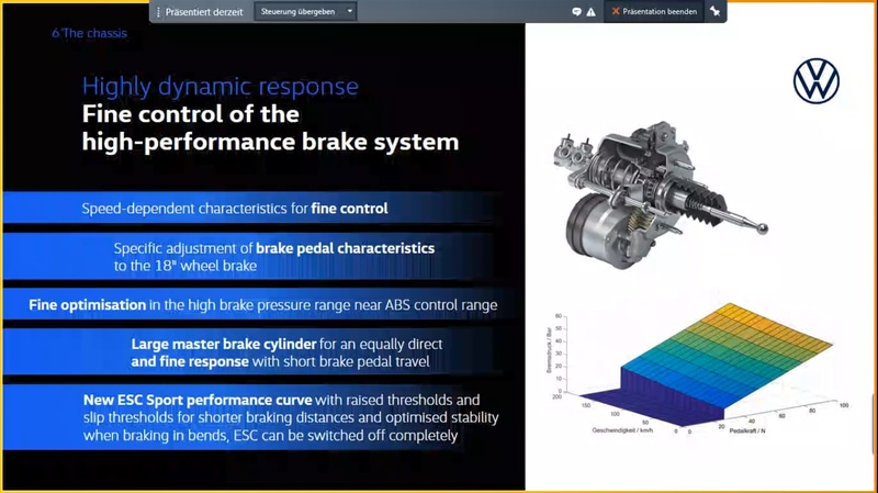 新型ゴルフ Rではオプションで「R-Performanceパッケージ」を用意し、同パッケージを選択するとドライブモードに「ニュルブルクリンクモード」「ドリフトモード」が追加される