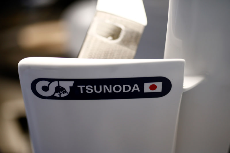 マシンのサイドに「TSUNODA」の名前が　Photo：Honda