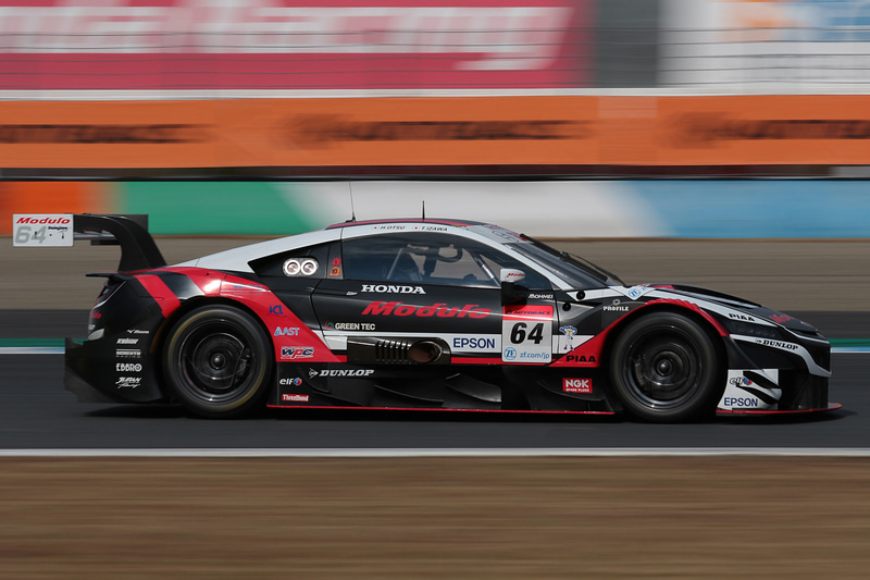 2位に入った64号車 Modulo NSX-GT（伊沢拓也/大津弘樹組、DL）