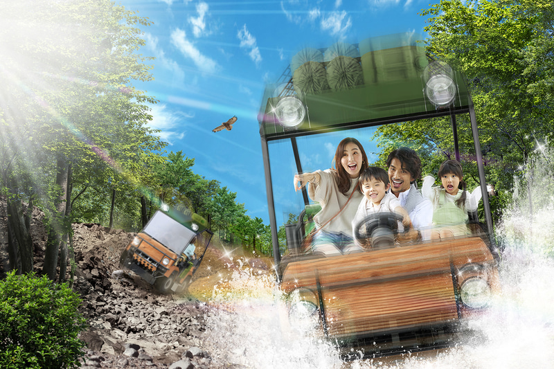 「家族でチャレンジ」をテーマとした新アトラクション「オフロードアドベンチャー DEKOBOKO（デコボコ）」を2021年3月13日にオープン