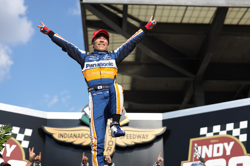 2020年の「インディ500」で優勝した佐藤琢磨選手