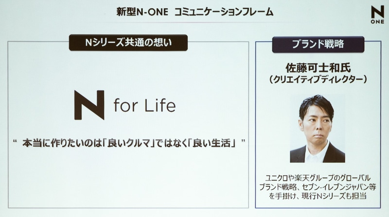 新型N-ONE コミュニケーションフレーム