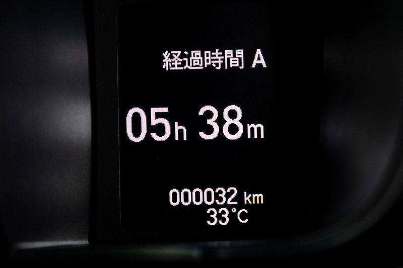 マルチインフォメーションディスプレイの表示。RSにはGメーターとブースト計も用意される