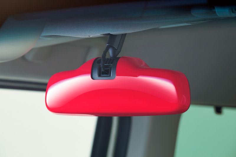 ルームミラーカバー レッド 4400円