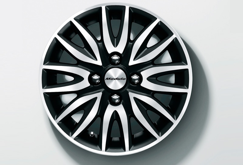 14インチ アルミホイール MG-009 ダイヤモンドカット ベルリナブラック塗装 2万3100円/本