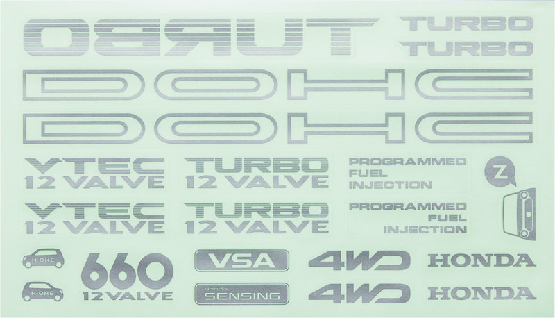 デカール ボディーセット シルバー 6600円