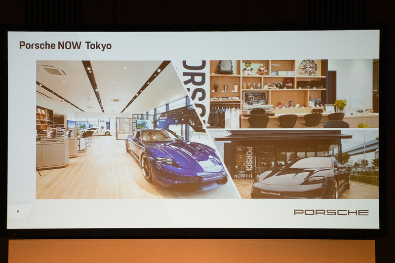 ポルシェジャパンが展開する新しいショップのスタイル。お台場にオープンした「Porsche NOW Tokyo」は期間限定の施設で「タイカン」のコミュニケーションプラットフォームとなっている