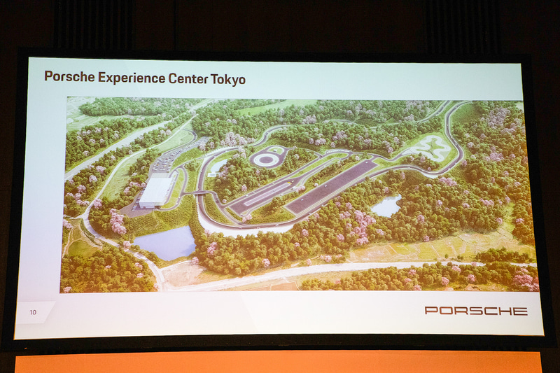 ポルシェ・エクスペリエンスセンター東京には周回コースを含む全景イメージ