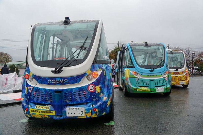 茨城県の境町に導入された自動運転バス「NAVYA ARMA（ナビヤ アルマ）」
