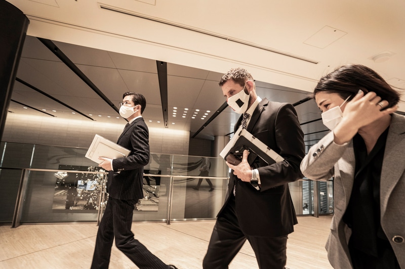 会場へ移動するキルシュ氏