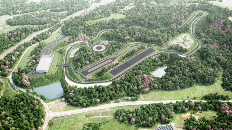 広大な敷地を切り拓いて作られる「ポルシェ･エクスペリエンスセンター東京」