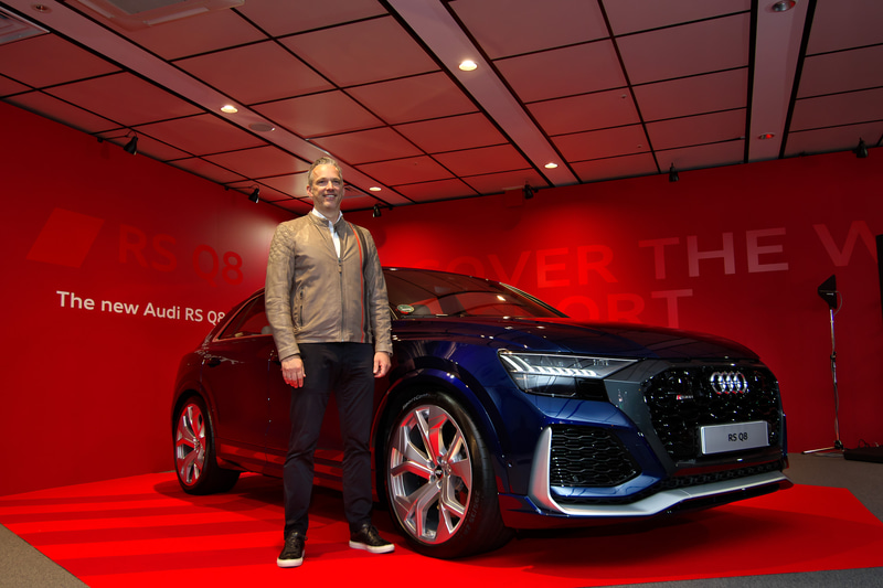 「RS Q8」などを日本初公開した、アウディ ジャパン株式会社 代表取締役社長 フィリップ・ノアック氏