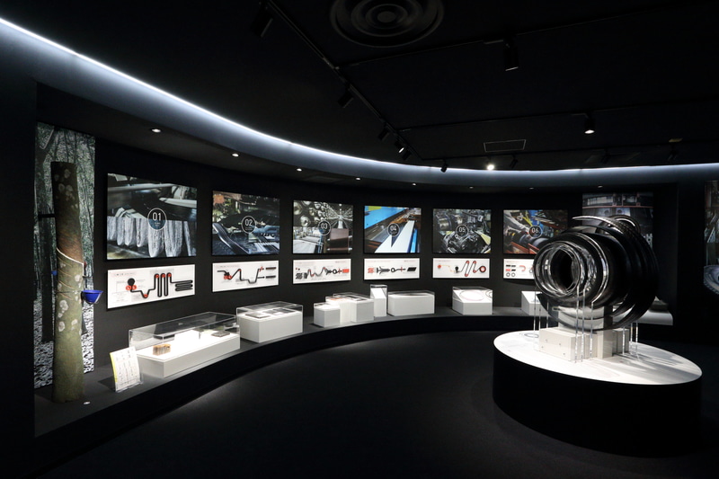 「タイヤができるまで……」コーナー