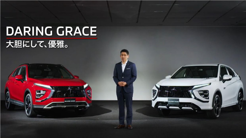 三菱自動車工業株式会社 執行役員 デザイン本部長の渡辺誠二氏によるデザインについてのプレゼンテーション