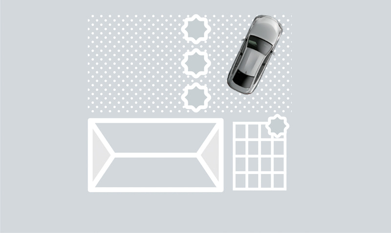 区画線のない駐車のイメージ